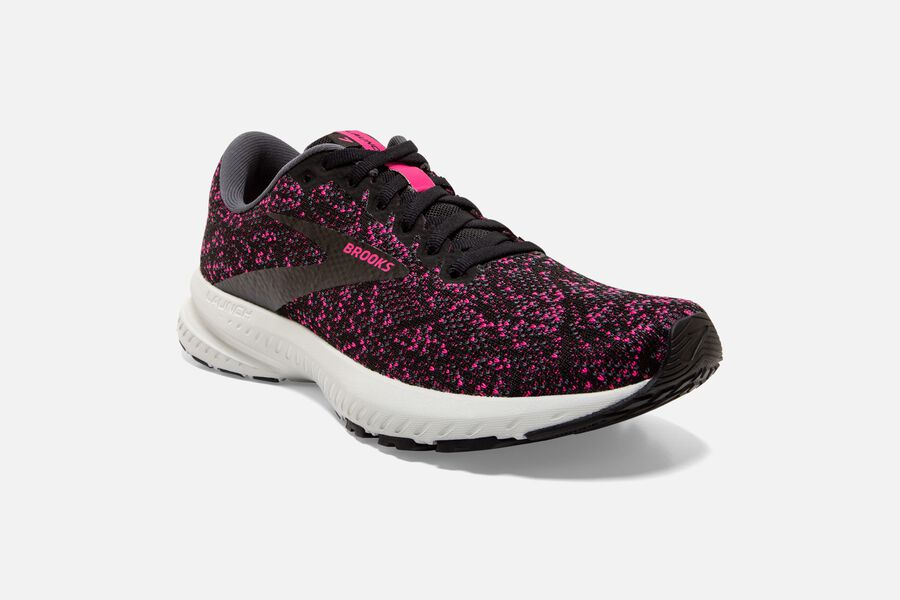 Brooks Launch 7 Road Running Shoes Womens - Black/Red - DXCYM-9843